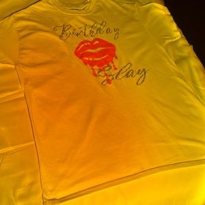 Birthday slay white tee